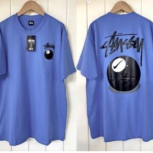 Stussy Blue Graphic Men's Shirt